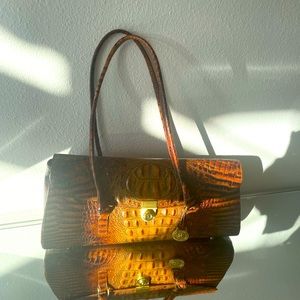 Brahmin  Brown and Black Leather Croc